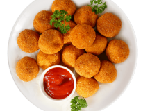 Bolinho de Grão de Bico com Brócolis e Queijo vegano - 300g - Foto 1