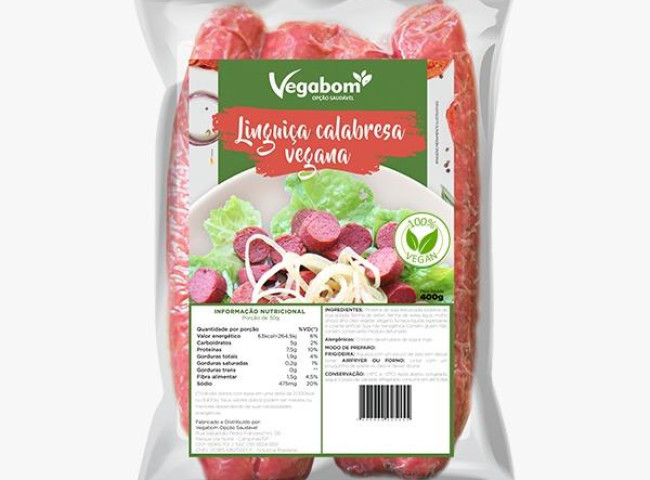 Detalhes do produto LINGUIÇA CALABRESA VEGANA 1Kg LINHA FOOD SERVICE